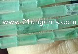 CTB813 15.5 inches 2*4mm tube green aventurine beads wholesale