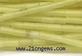 CTB962 15 inches 2*4mm tube olive jade beads