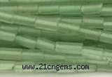 CTB965 15 inches 2*4mm tube green aventurine jade beads