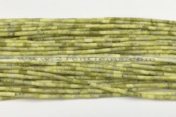 CTB967 15 inches 2*4mm tube jade beads