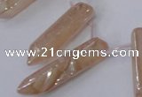 CTD1149 Top drilled 8*20mm - 10*30mm sticks plated quartz beads