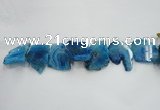 CTD1507 Top drilled 25*40mm - 35*55mm freeform agate slab beads