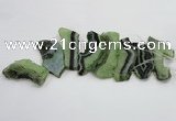 CTD1512 Top drilled 25*65mm - 40*75mm freeform agate slab beads