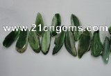 CTD1520 Top drilled 20*45mm - 30*55mm freeform agate slab beads