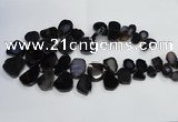 CTD1550 Top drilled 10*15mm - 25*30mm freeform agate beads