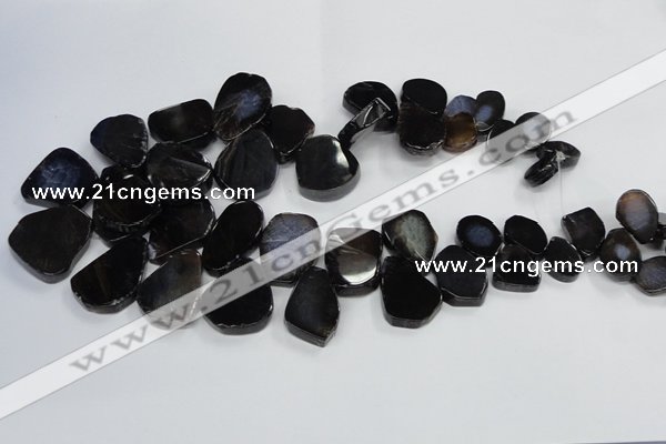 CTD1550 Top drilled 10*15mm - 25*30mm freeform agate beads