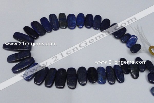 CTD1581 Top drilled 10*20mm - 12*35mm freeform lapis lzuli beads