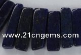 CTD1586 Top drilled 8*20mm - 10*45mm sticks lapis lazuli beads