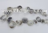 CTD1634 Top drilled 15*20mm - 25*35mm freeform agate beads