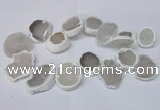 CTD1675 Top drilled 25*30mm - 35*45mm freeform agate gemstone beads