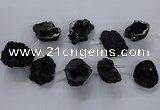 CTD1687 Top drilled 15*25mm - 30*35mm nuggets druzy agate beads