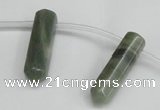 CTD1801 Top drilled 10*30mm - 10*32mm sticks seaweed quartz beads