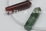 CTD1811 Top drilled 10*30mm - 10*32mm sticks Indian agate beads