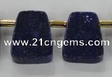 CTD1925 Top drilled 20*25mm - 22*28mm trapezoid lapis lazuli beads