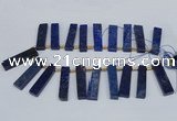 CTD1961 Top drilled 10*50mm - 12*55mm sticks lapis lazuli beads