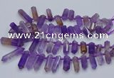 CTD2110 Top drilled 10*25mm - 12*45mm sticks ametrine beads
