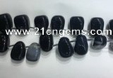 CTD2133 Top drilled 15*25mm - 18*25mm freeform agate beads