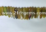 CTD2164 Top drilled 8*20mm - 10*40mm sticks agate gemstone beads