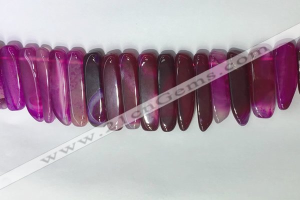 CTD2165 Top drilled 8*20mm - 10*40mm sticks agate gemstone beads
