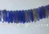 CTD2168 Top drilled 8*20mm - 10*40mm sticks agate gemstone beads