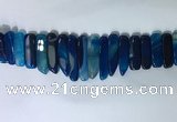 CTD2170 Top drilled 8*20mm - 10*40mm sticks agate gemstone beads