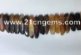 CTD2171 Top drilled 8*20mm - 10*40mm sticks agate gemstone beads