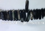 CTD2172 Top drilled 8*20mm - 10*40mm sticks agate gemstone beads
