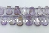 CTD2266 Top drilled 16*28mm - 20*30mm faceted freeform ametrine beads