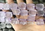 CTD2281 Top drilled 15*20mm - 17*23mm freeform amethyst beads