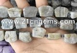 CTD2285 Top drilled 15*20mm - 17*23mm freeform labradorite beads