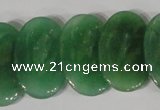 CTD23 Top drilled 20*30mm oval green aventurine beads wholesale