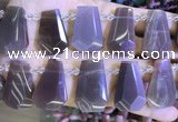 CTD2336 Top drilled 16*18mm - 20*30mm faceted freeform moonstone beads