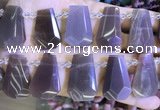 CTD2336 Top drilled 16*18mm - 20*30mm faceted freeform moonstone beads