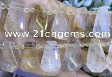 CTD2346 Top drilled 16*18mm - 20*30mm freeform scenic quartz beads