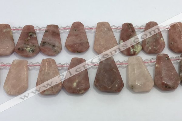 CTD2349 Top drilled 16*18mm - 20*30mm faceted freeform gemstone beads