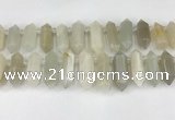 CTD2392 Top drilled 13*30mm - 14*42mm sticks moonstone beads