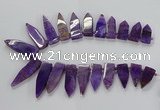 CTD2511 Top drilled 15*25mm - 16*50mm sticks agate gemstone beads