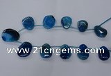 CTD2568 15.5 inches 18*25mm - 30*40mm freeform agate beads