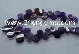 CTD2602 Top drilled 13*18mm - 23*33mm freeform agate beads