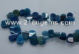 CTD2604 Top drilled 13*18mm - 23*33mm freeform agate beads