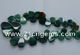 CTD2605 Top drilled 13*18mm - 23*33mm freeform agate beads