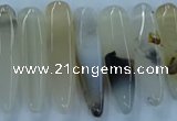 CTD2682 Top drilled 8*25mm - 10*50mm bullet montana agate beads