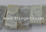 CTD2688 Top drilled 16*22mm - 16*55mm rectangle agate beads