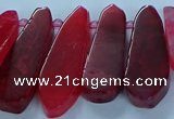 CTD2702 15.5 inches 10*25mm - 18*50mm freeform agate beads