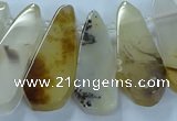 CTD2708 15.5 inches 10*25mm - 18*50mm freeform montana agate beads