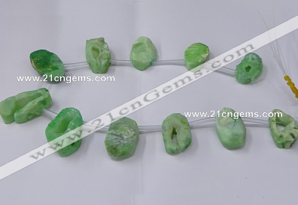 CTD2715 15.5 inches 20*30mm - 35*45mm freeform druzy agate beads