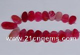 CTD2746 Top drilled 18*25mm - 22*40mm freeform agate beads