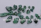 CTD2750 Top drilled 18*25mm - 25*50mm freeform druzy agate beads