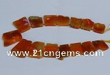 CTD2756 Top drilled 25*30mm - 35*45mm freeform agate beads