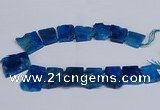 CTD2758 Top drilled 25*30mm - 35*45mm freeform agate beads